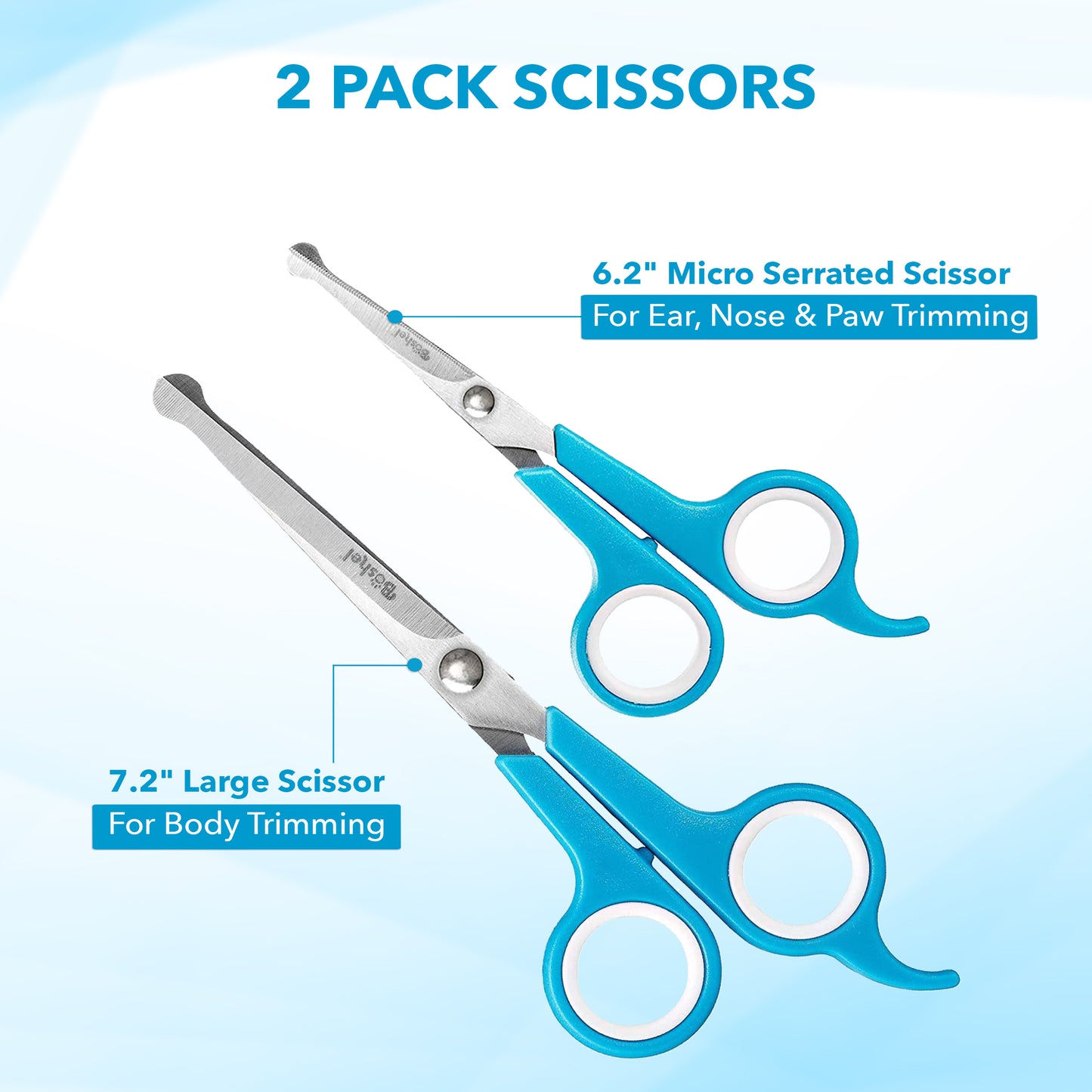 Dog Grooming Scissors 2 Pack Set
