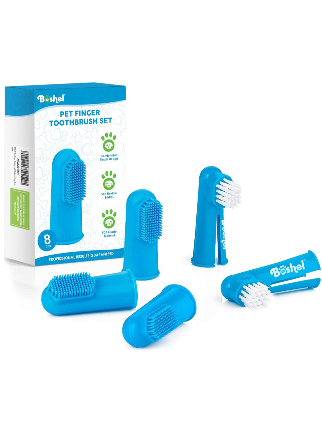 Finger Toothbrush Set - 8 Pc
