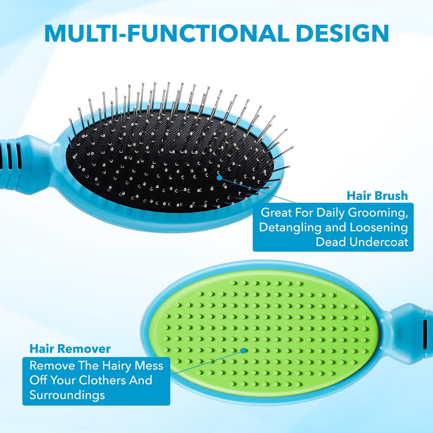 2-in-1 Dog Brush & Hair Remover