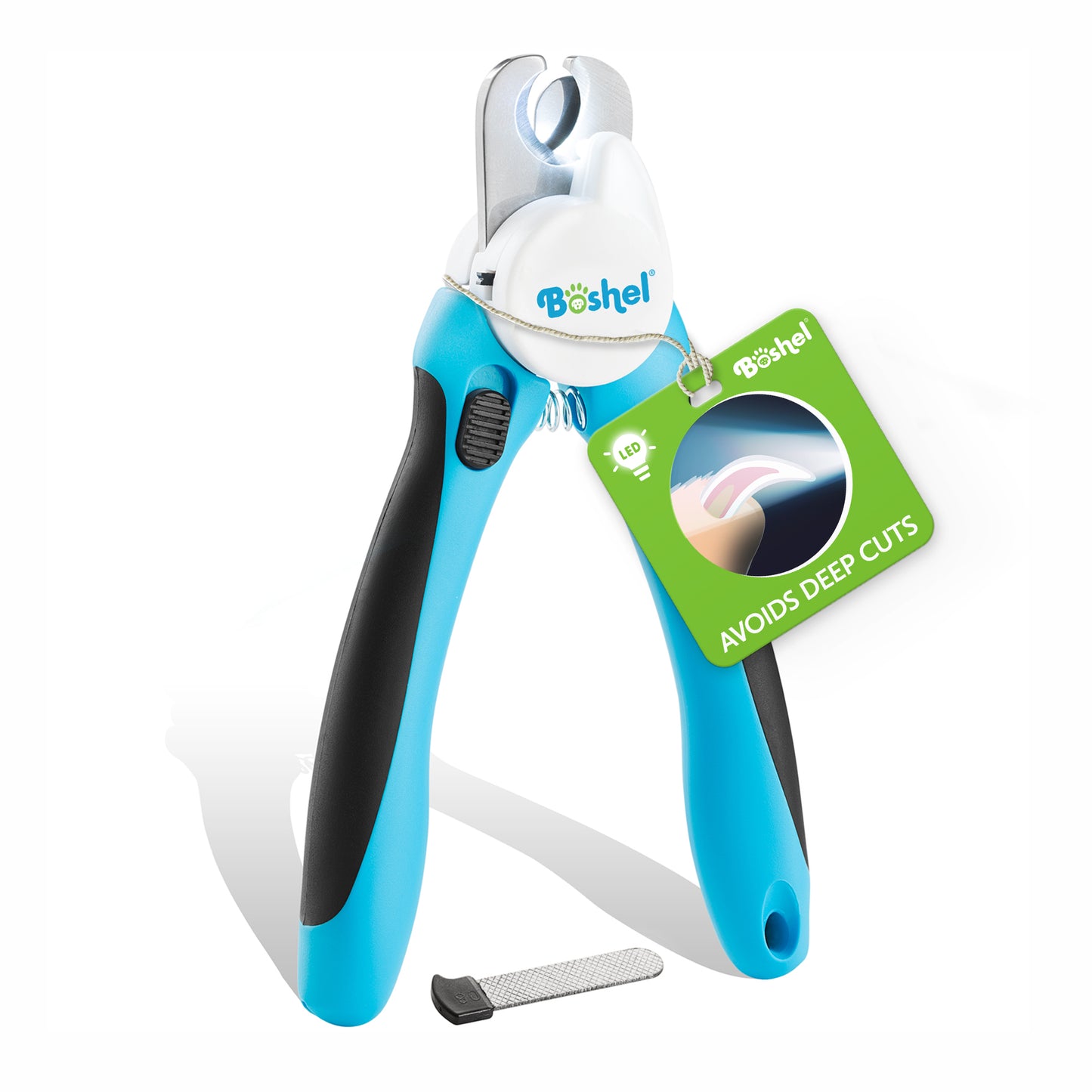 Dog LED Nail Clippers With Small Nail File
