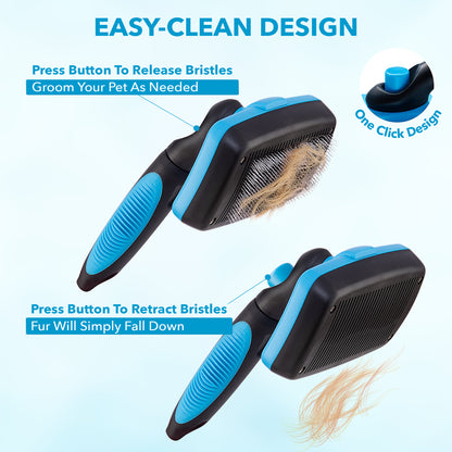 Dog Self Cleaning Slicker Brush