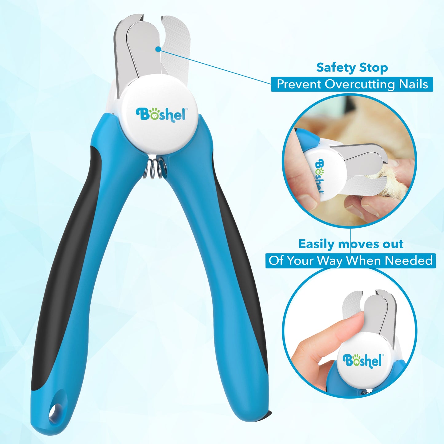 Dog LED Nail Clippers With Small Nail File