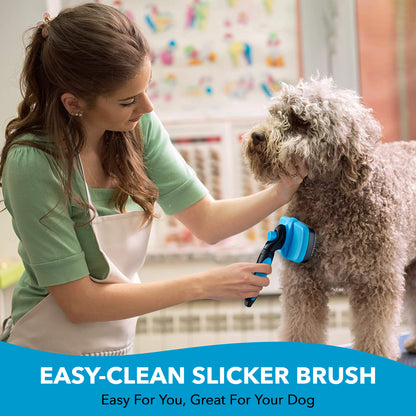 Dog Self Cleaning Slicker Brush
