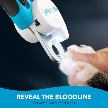 Dog LED Nail Clippers With Small Nail File