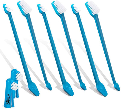 BOSHEL Dog Toothbrush Set - 8 Pack