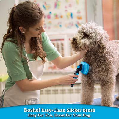Dog Self Cleaning Slicker Brush